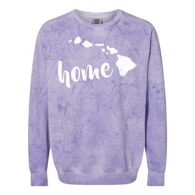 Hawaii Home State Colorblast Crewneck Sweatshirt