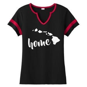 Hawaii Home State Ladies Halftime Notch Neck Tee