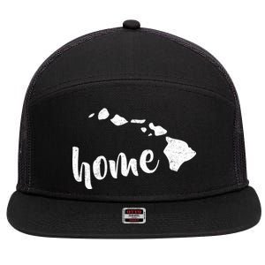 Hawaii Home State 7 Panel Mesh Trucker Snapback Hat