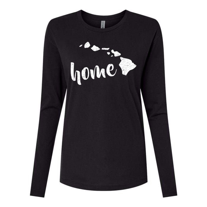 Hawaii Home State Womens Cotton Relaxed Long Sleeve T-Shirt