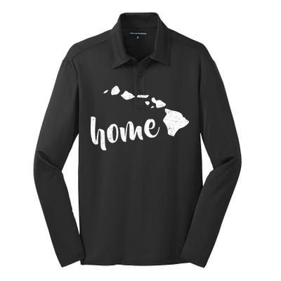 Hawaii Home State Silk Touch Performance Long Sleeve Polo