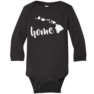 Hawaii Home State Baby Long Sleeve Bodysuit