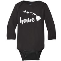 Hawaii Home State Baby Long Sleeve Bodysuit