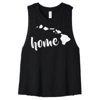 Hawaii Home State Women's Racerback Cropped Tank