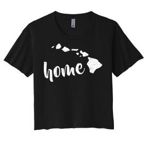 Hawaii Home State Women's Crop Top Tee