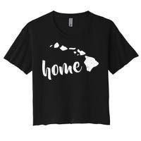 Hawaii Home State Women's Crop Top Tee