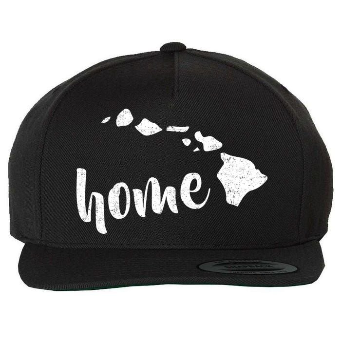 Hawaii Home State Wool Snapback Cap