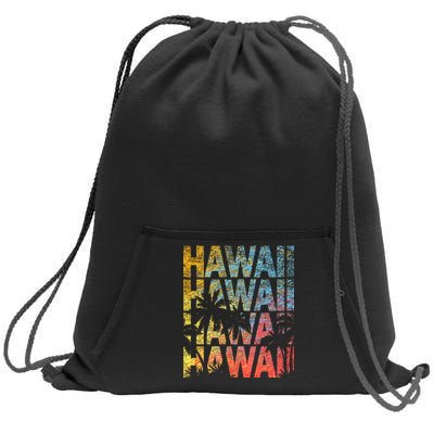 Hawaii Logo Sweatshirt Cinch Pack Bag