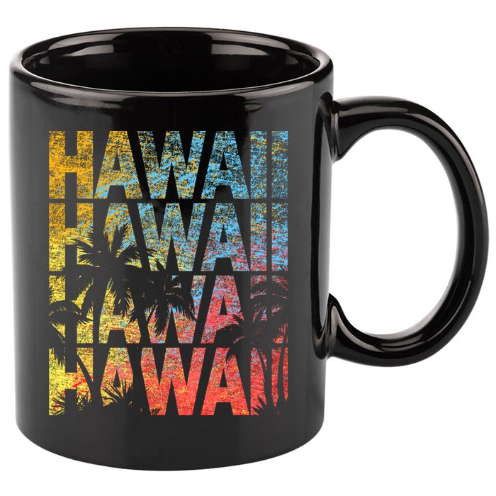 Hawaii Logo 11oz C Handle Ceramic Mug