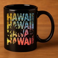 Hawaii Logo 11oz C Handle Ceramic Mug