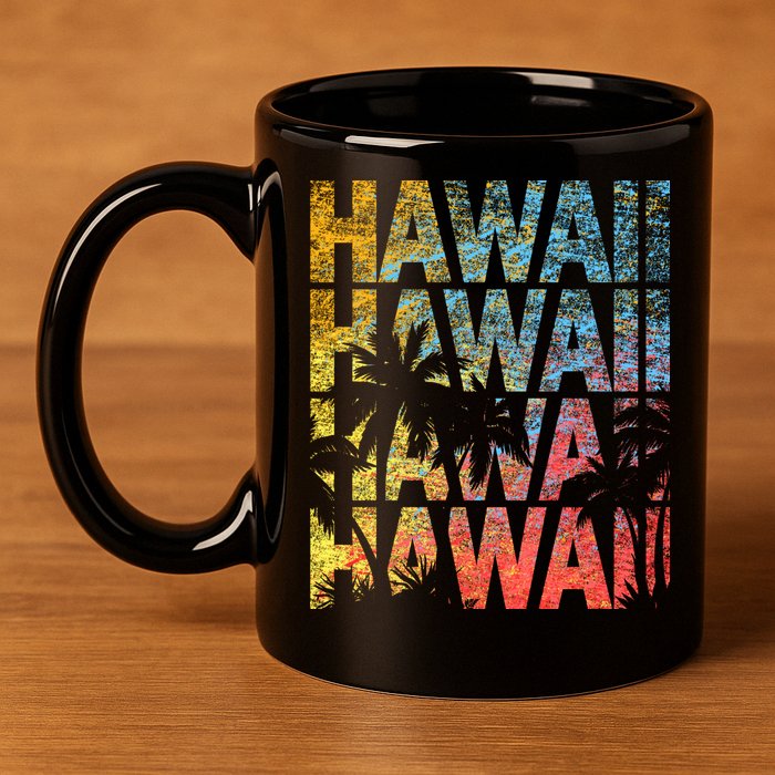 Hawaii Logo 11oz C Handle Ceramic Mug