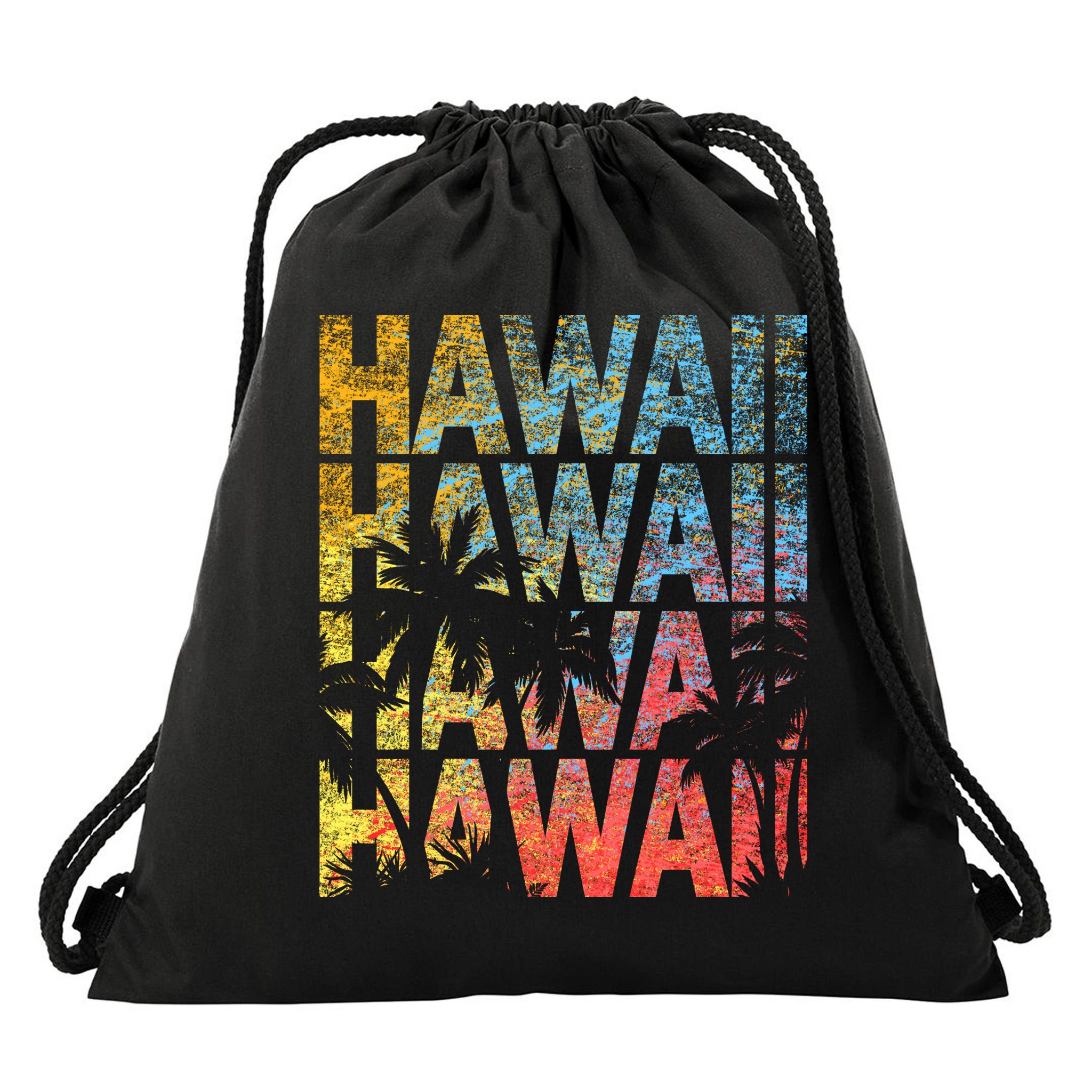 Hawaii Logo Drawstring Bag
