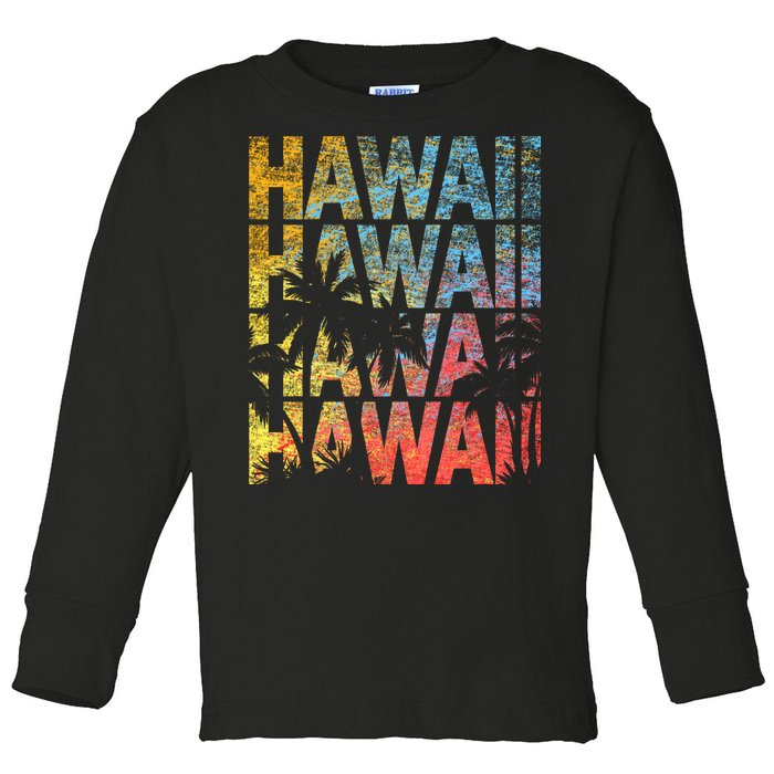 Hawaii Logo Toddler Long Sleeve Shirt