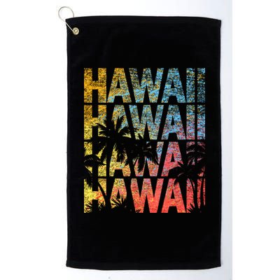 Hawaii Logo Platinum Collection Golf Towel