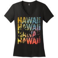 Hawaii Logo Women's V-Neck T-Shirt