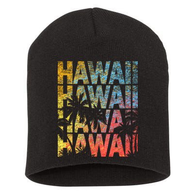 Hawaii Logo Short Acrylic Beanie