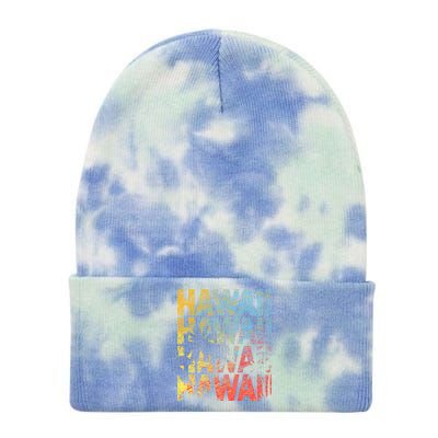 Hawaii Logo Tie Dye 12in Knit Beanie