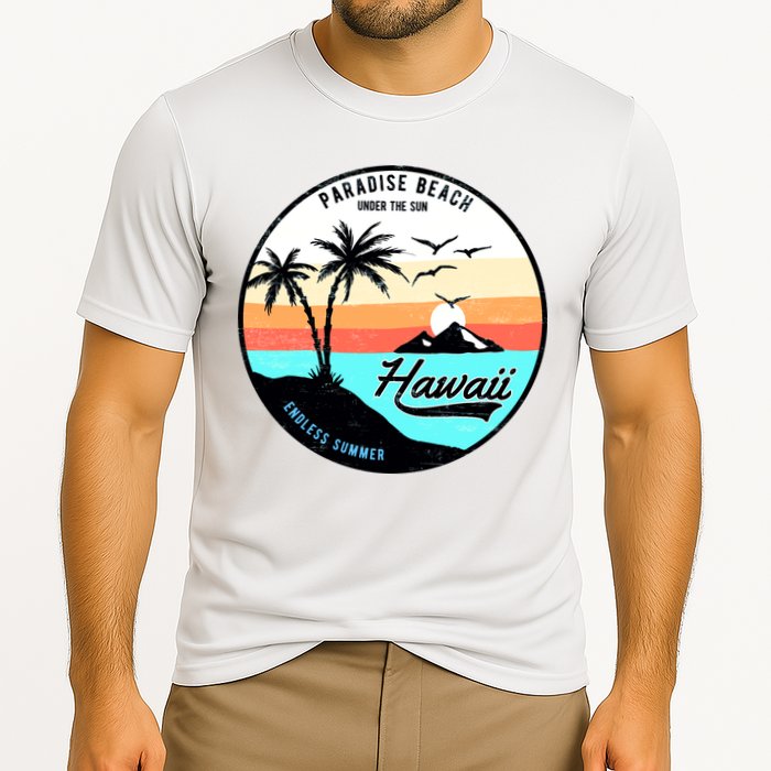 Hawaii Paradise Beach Cooling Performance Crew T-Shirt