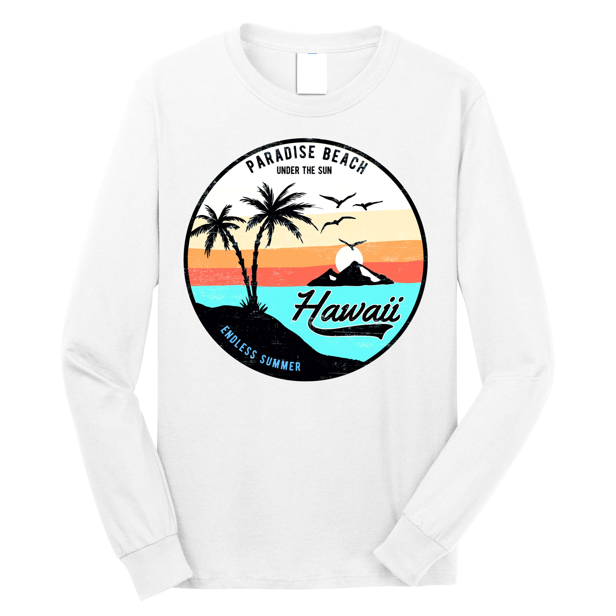 Hawaii Paradise Beach Long Sleeve Shirt