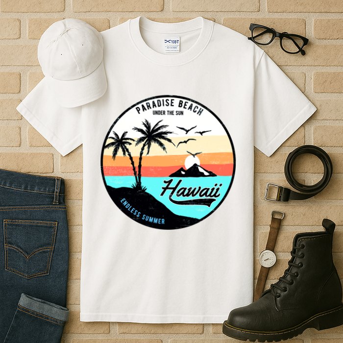 Hawaii Paradise Beach Tall T-Shirt