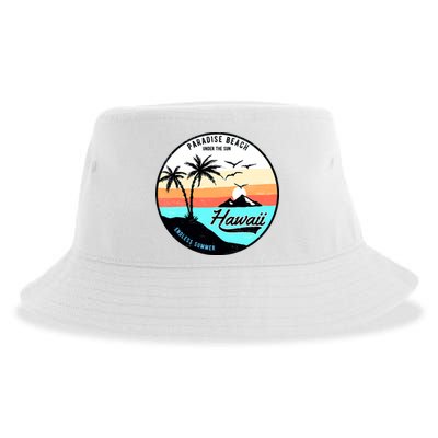 Hawaii Paradise Beach Sustainable Bucket Hat