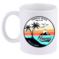 Hawaii Paradise Beach 11oz C Handle Ceramic Mug