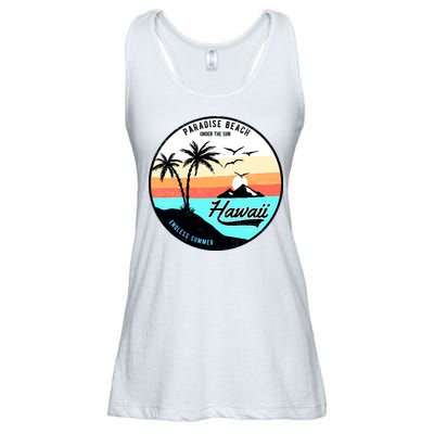 Hawaii Paradise Beach Ladies Essential Flowy Tank