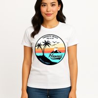 Hawaii Paradise Beach Womens T-Shirt
