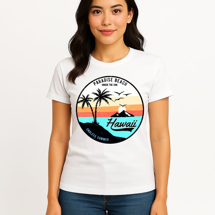 Hawaii Paradise Beach Womens T-Shirt