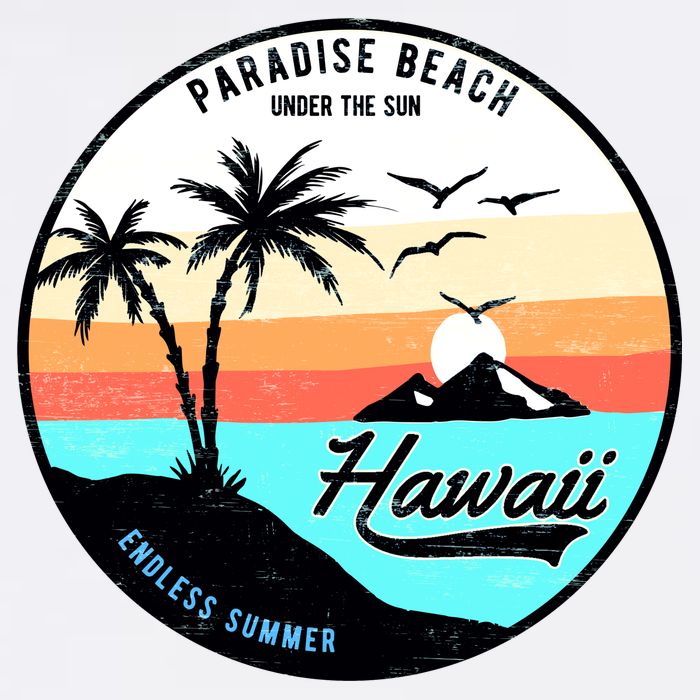 Hawaii Paradise Beach Womens T-Shirt