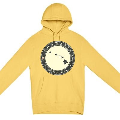 Hawaii Retro Premium Pullover Hoodie