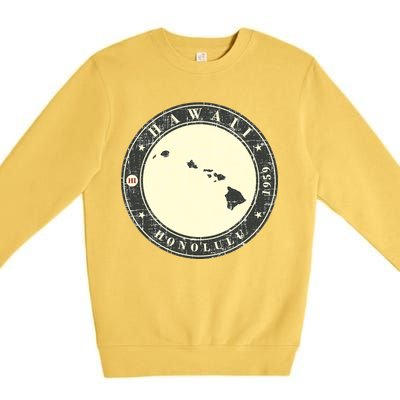 Hawaii Retro Premium Crewneck Sweatshirt