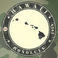 Hawaii Retro Legacy Tie Dye Trucker Hat