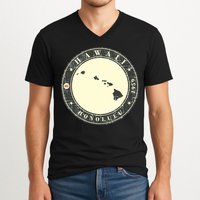 Hawaii Retro V-Neck T-Shirt