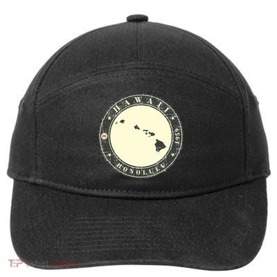 Hawaii Retro 7-Panel Snapback Hat