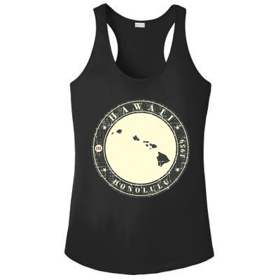 Hawaii Retro Ladies PosiCharge Competitor Racerback Tank