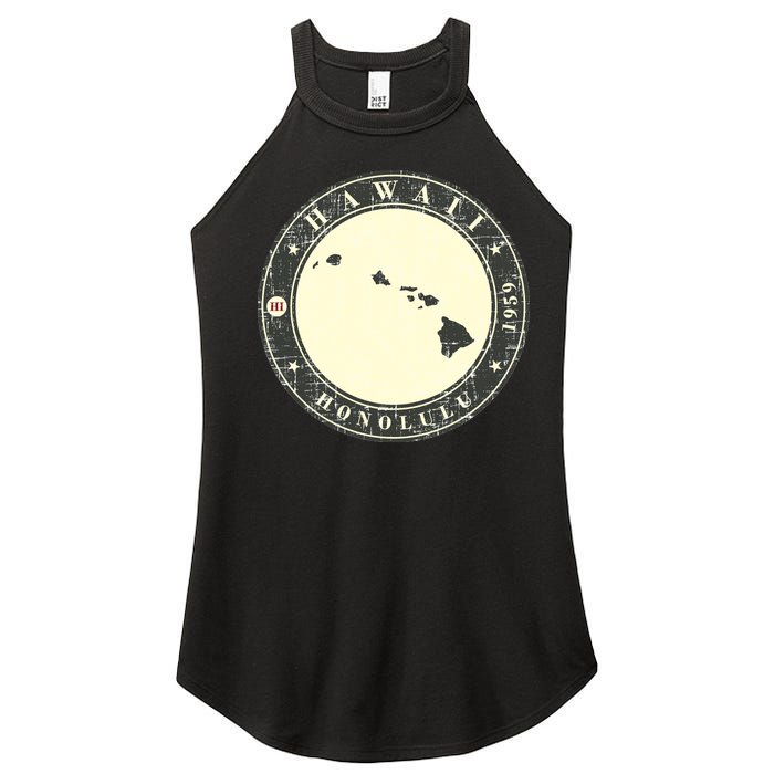 Hawaii Retro Women's Perfect Tri Rocker Tank