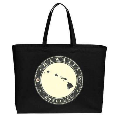 Hawaii Retro Cotton Canvas Jumbo Tote