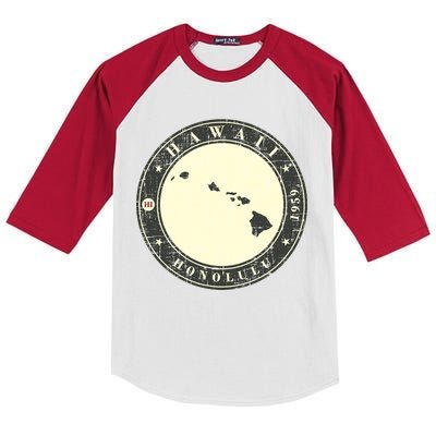 Hawaii Retro Kids Colorblock Raglan Jersey