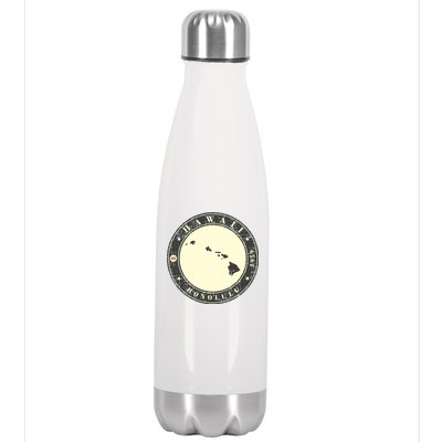 Hawaii Retro Stainless Steel Insulated Water Bottle