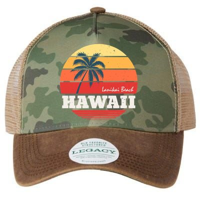 Hawaii Retro Circle Legacy Tie Dye Trucker Hat