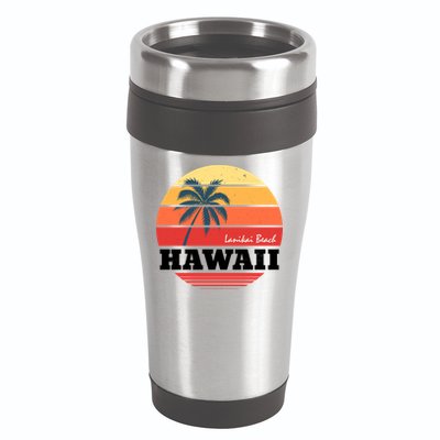 Hawaii Retro Circle 16oz Travel Tumbler