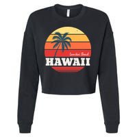 Hawaii Retro Circle Cropped Pullover Crew