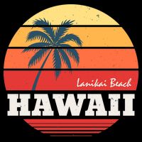 Hawaii Retro Circle Cropped Pullover Crew