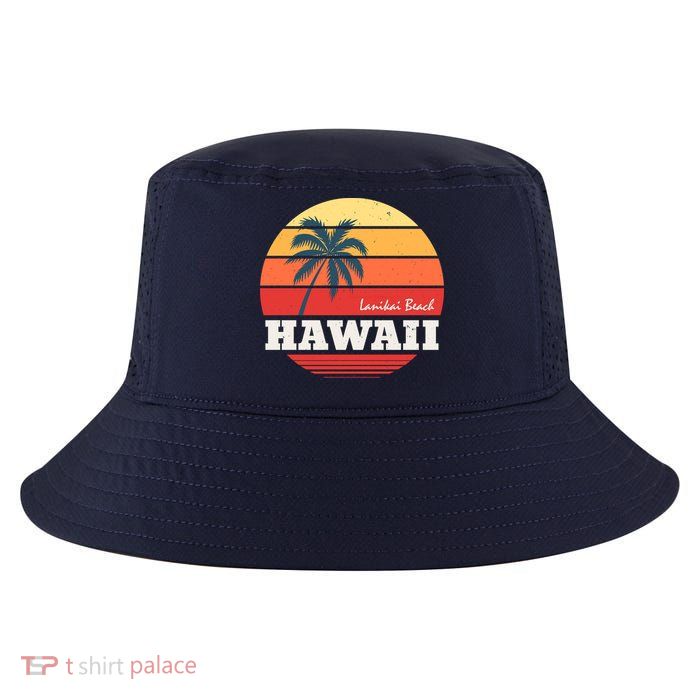 Hawaii Retro Circle Cool Comfort Performance Bucket Hat