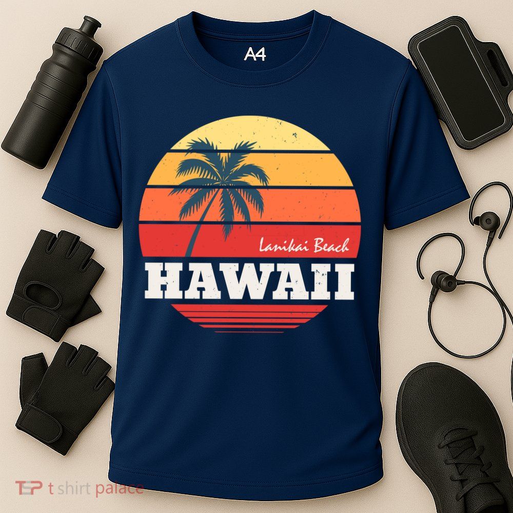 Hawaii Retro Circle Performance Shirt
