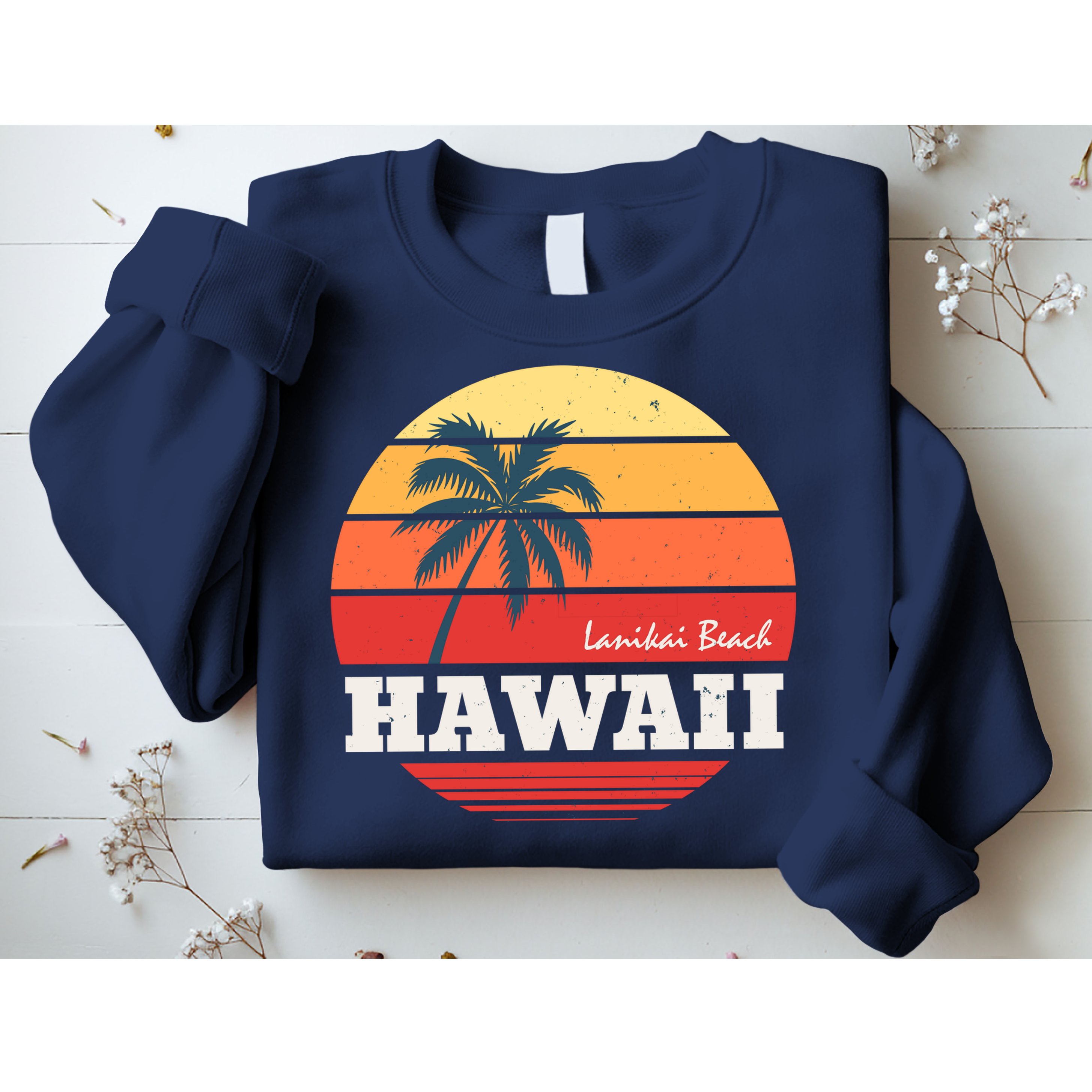 Hawaii Retro Circle Sweatshirt