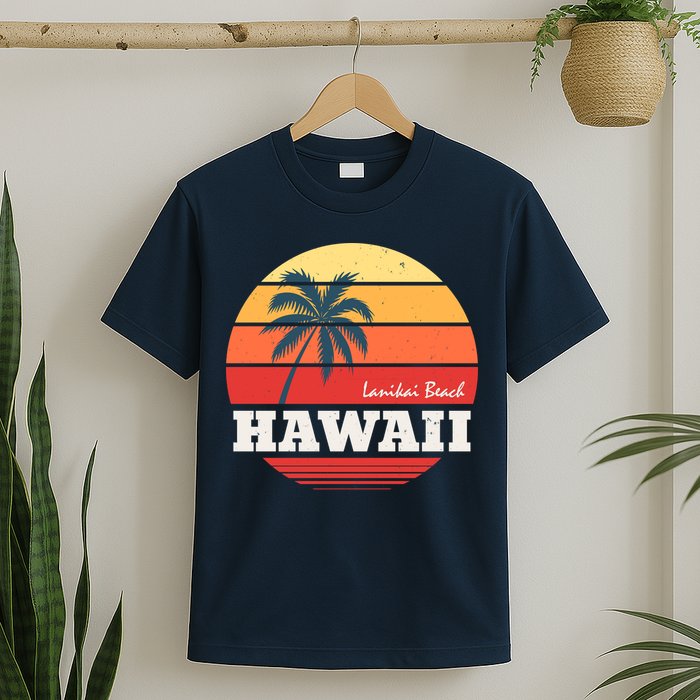 Hawaii Retro Circle T-Shirt