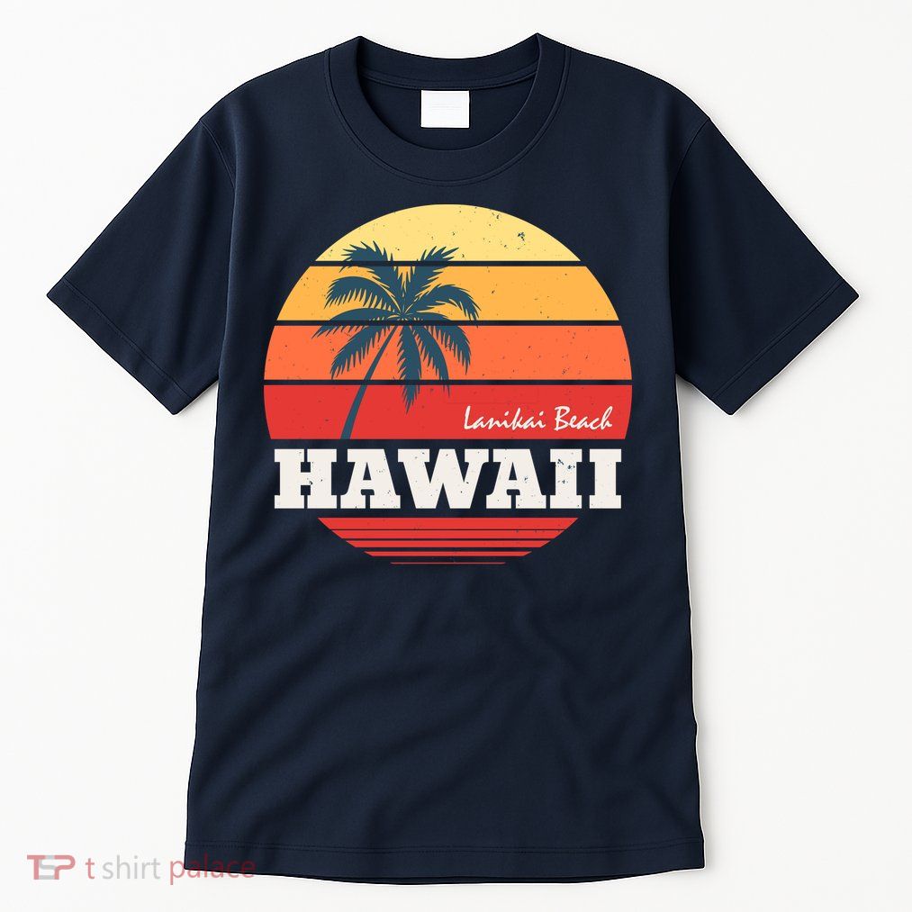 Hawaii Retro Circle Tall T-Shirt