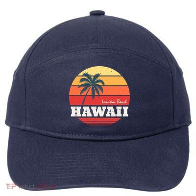 Hawaii Retro Circle 7-Panel Snapback Hat